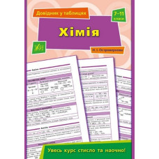 Довідник у таблицях. Хімія 7-11кл