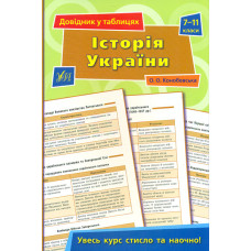 Довідник в теблицях. Історія України 7-11 кл.
