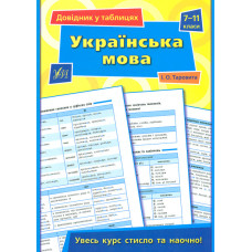 Довідник у таблицях. Українська мова 7-11 кл